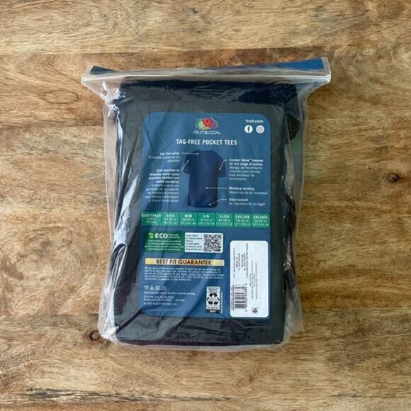 NEW 6Pk 2XL 50-52 Men's 6 Pocket Tees - Picture 2 of 2